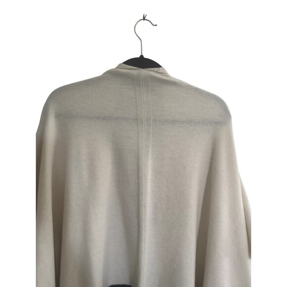 Vince Womens Medium Large Sweater Poncho Cape Armholes Wool Cashmere Open #5696 - Picture 7 of 12